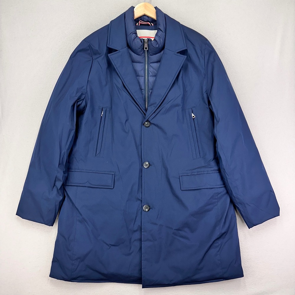 HUNTER Aldgate Premium Blazer Twofer Jacket Mens Large Navy Insulated NWT‎ Work